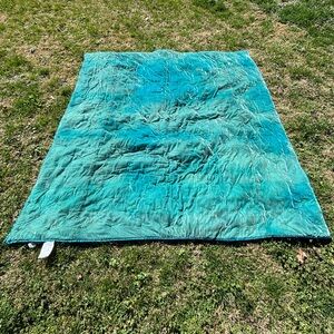target opalhouse teal turquoise crushed velvet comforter
